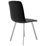 Vidaxl chaises de salle à manger 6 pièces noir velours