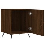 vidaXL Tables de chevet 2Pièces chêne marron 40x40x50cm bois d'ingénierie