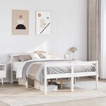 vidaXL Lit pour personne âgée avec tête de lit sans matelas 120x200 cm