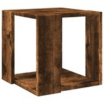 vidaXL Table basse chêne fumé 32x32x30 cm bois d'ingénierie