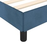 vidaXL Cadre de lit Bleu foncé 80x200 cm Velours