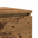 vidaXL Tables de chevet 2 Pièces vieux bois 50x40x43.5 cm bois ingénierie