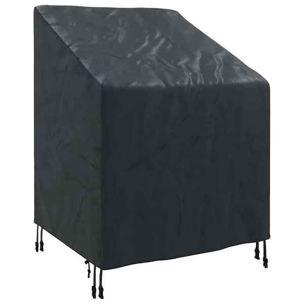 vidaXL Housse de chaise de jardin Noir 75 x 78 x 65 / 100 cm Tissu 210D