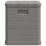 vidaXL Boîte de rangement de jardin 90 L Marron
