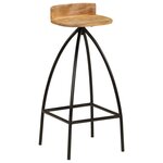 vidaXL Chaises de bar lot de 2 bois de manguier solide