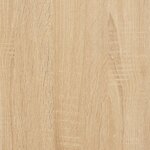 vidaXL Table basse chêne sonoma 100x100x40 cm bois d'ingénierie