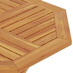 vidaXL Table pliable de jardin 85x85x76 cm Bois de teck solide