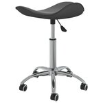 vidaXL Chaise pivotante de salle à manger Gris Similicuir