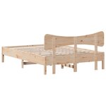 vidaXL Cadre de lit sans matelas 135x190 cm bois de pin massif