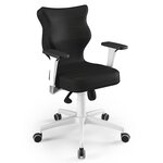 Entelo chaise de bureau ergonomique perto white vero 01 noir