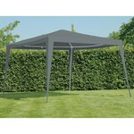 Lesli Living Tente de réception 3x3 m PE Gris