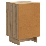 vidaXL Cabinet de chevet avec tiroir Chêne artisanal 43 x 41 x 66 5 cm