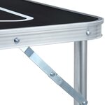 vidaXL Table de bière-pong pliable 240 cm Noir