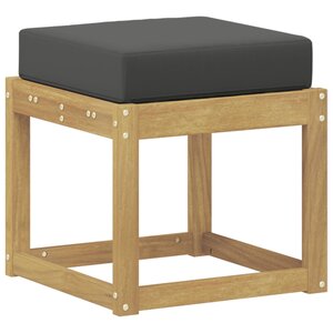 vidaXL Banc de Jardin Blanc 43 x 43 x 45 cm Bois d'Acacia Massif