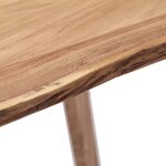vidaXL Table de salle à manger 140x80x76 cm Bois d'acacia massif