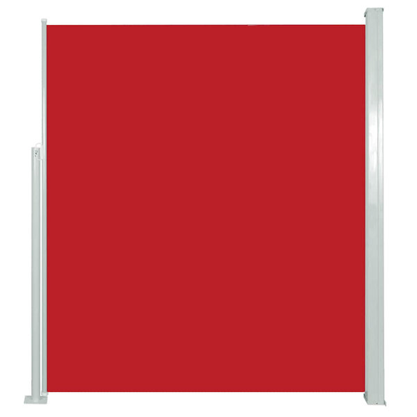 vidaXL Auvent latéral rétractable de patio 120x500 cm Rouge