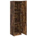 vidaXL Haut Armoire Chêne fumé 31.5 x 32 x 122.5 cm