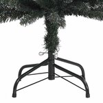 vidaXL Sapin de Noël artificiel mince avec support Vert 150 cm PVC