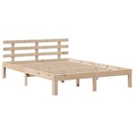 vidaXL Lit bibliothèque sans matelas 140x190 cm bois de pin massif