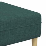 vidaXL Ensemble de Canapés Vert foncé tissu
