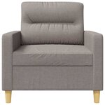 vidaXL Fauteuil Taupe 60 cm Tissu