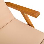 vidaXL Chaise longue inclinable et pliable 55 x 146 x 91 cm