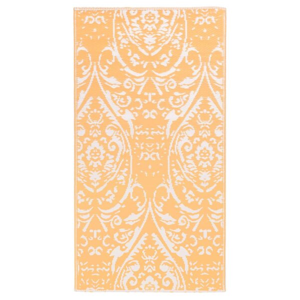 vidaXL Tapis d'extérieur ARAKIL Orange et blanc 160x230 cm PP