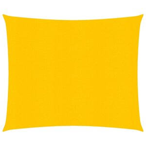 vidaXL Voile d'ombrage 160 g/m² carré jaune 4x4 m PEHD