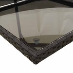 vidaXL Ensemble à manger de jardin 11 Pièces coussins noir résine tressée