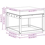 vidaXL Hocker d'extérieur Bois d'Acacia Massif Blanc