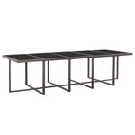 vidaXL Salon de jardin 15 Pièces avec coussins Résine tressée Marron