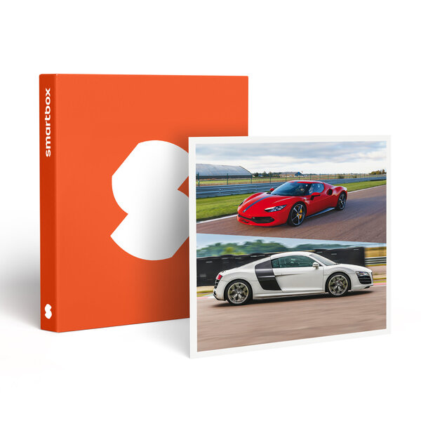SMARTBOX - Coffret Cadeau Stage de pilotage multivolant : 2 tours en Audi et 2 tours en Ferrari 296 GTB sur le circuit de Saint-Laurent-de-Mure -  Sport & Aventure