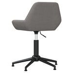 Vidaxl chaise pivotante de salle à manger gris clair velours