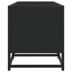 vidaXL Meuble TV noir 180x35x41 cm bois d'ingénierie