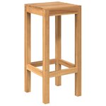 vidaXL Ensemble de bar extérieur 7 Pièces Naturel Bois de teck massif