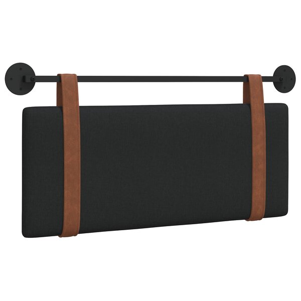 vidaXL Tête de lit suspendue Noir PU antique