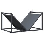 vidaXL Portant de bois chauffage anthracite 70x43x34 5 cm