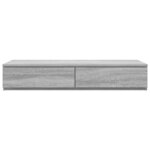 vidaXL Tiroirs de lit avec tiroir Sonoma gris 90 x 36.5 x 16.5 cm