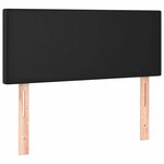 vidaXL Sommier à lattes de lit matelas LED noir 120x190 cm similicuir