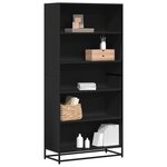 vidaXL Bibliothèque noir 80 5x35x170 5 cm bois d'ingénierie