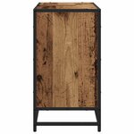 vidaXL Cabinet de salle de bain avec porte Bois Ancien 65 x 33 x 60 cm