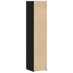 vidaXL Meuble Haut Chêne Noir 40x42 5x185 cm Bois d'ingénierie