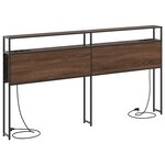 vidaXL Tête de lit de rangement Chêne marron 180 cm Bois d'ingénierie