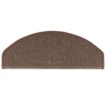 vidaXL Tapis d'escalier 10 Pièces 65x24x4 cm Marron café