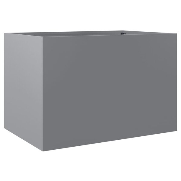 vidaXL Jardinière argenté 62x47x46 cm acier galvanisé