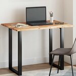 vidaXL Dessus de table rectangulaire 120x70x2 cm bois massif d'acacia