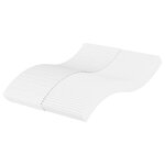 vidaXL Matelas en mousse blanc 120x200 cm dureté H2 H3