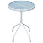 vidaXL Table de bistro Gris 50x71 cm Acier
