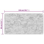 vidaXL Tapis lavable antidérapant 80x150 cm Beige