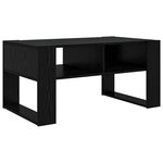 vidaXL Table basse Chêne noir 92 x 53 x 45 cm Bois d'ingénierie